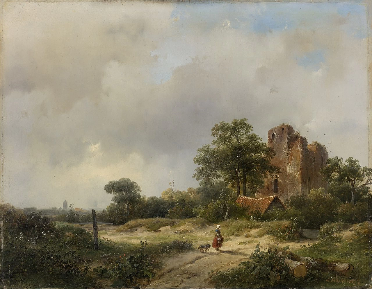 Paesaggio con le rovine del castello di Brederode a Santpoort - Rijksmuseum Amsterdam